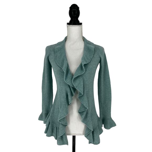 Casmari Cashmere Blend Drape Front Cardigan - Picture 4 of 11